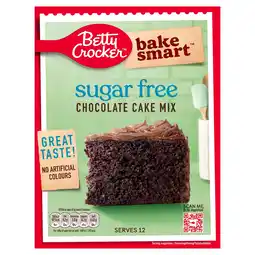 Tesco Betty Crocker Bake Smart Sugar Free Chocolate Cake Mix 350g offer