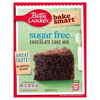 Tesco Betty Crocker Bake Smart Sugar Free Chocolate Cake Mix 350g offer