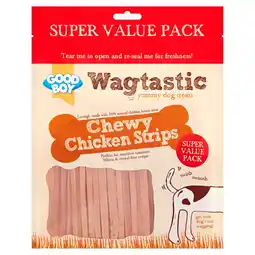Tesco Good Boy Wagtastic Chewy Chicken Strips 660G offer
