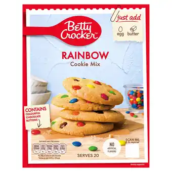 Tesco Betty Crocker Rainbow Cookie 495G offer