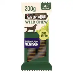 Tesco Adventuros Wild Dog Chew Medium Venison 200G offer