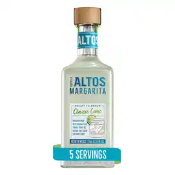 Tesco Olmeca Altos Margarita - Classic Lime 750ml offer