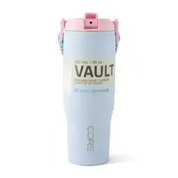 Tesco Core Kitchen Vault Metal Blue Water Bottle 887ml offer