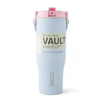 Tesco Core Kitchen Vault Metal Blue Water Bottle 887ml offer