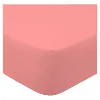 Tesco F&F Home Bedding 100% Cotton Clay Pink Fitted Sheet Single offer