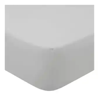 Tesco F&F Home Bedding Brushed Fitted Sheet Silver Kingsize offer