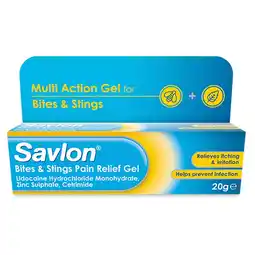 Tesco Savlon Bites & Stings Pain Relief Gel 20g offer