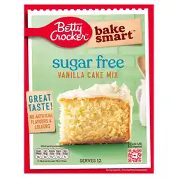 Tesco Betty Crocker Bake Smart Sugar Free Vanilla Cake Mix 350g offer