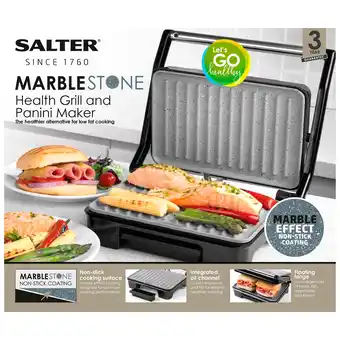 Tesco Salter Megastone Small Health Grill & Panini Maker offer