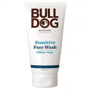 Tesco Bulldog Sensitive Face Wash 150Ml offer