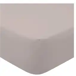 Tesco F&F Home Bedding 100% Cotton Pale Grey Fitted Sheet Super King offer