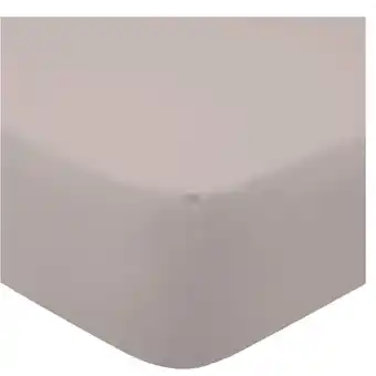 Tesco F&F Home Bedding 100% Cotton Pale Grey Fitted Sheet Super King offer
