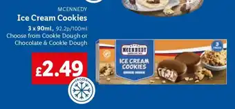 Lidl MCENNEDY Ice Cream Cookies offer
