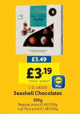 Lidl J. D. Gross Seashell Chocolates offer