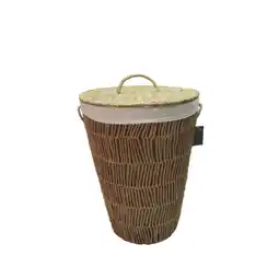 Asda George Home Natural Storage Laundry Hamper offer