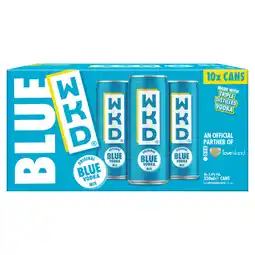 Asda WKD Original Blue Vodka Mix 10 x 330ml offer