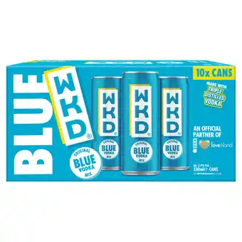 Asda WKD Original Blue Vodka Mix 10 x 330ml offer