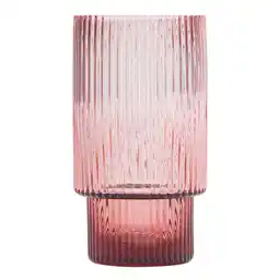 Asda George Home Purple Stacking Rib Hiball Glass offer
