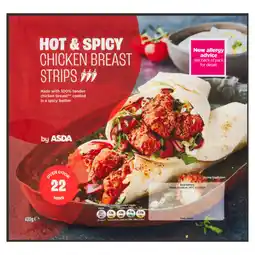 Asda ASDA Hot & Spicy Chicken Breast Strips 400g offer