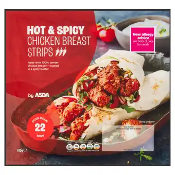 Asda ASDA Hot & Spicy Chicken Breast Strips 400g offer