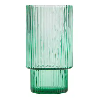 Asda George Home Green Stacking Rib Hiball Glass offer