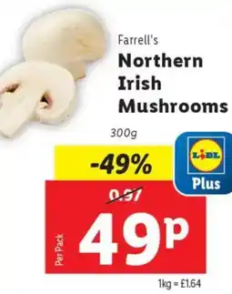 Lidl Farrell's Northern Irish Mushrooms offer