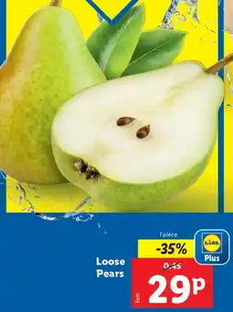 Lidl Loose Pears offer