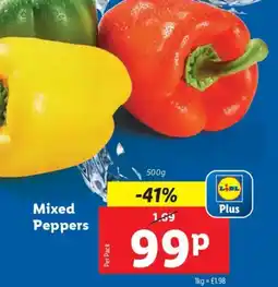 Lidl Mixed Peppers offer