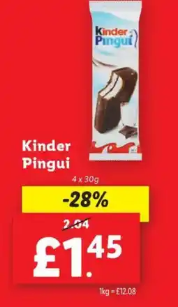 Lidl Kinder Pingui offer
