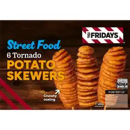 Iceland TGI Fridays 6 Tornado Potato Skewers 450g offer