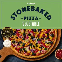 Iceland Iceland Stonebaked Vegetable Pizza 400g offer
