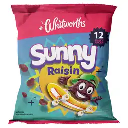 Iceland Whitworths Sunny Raisin 12 x 14g offer