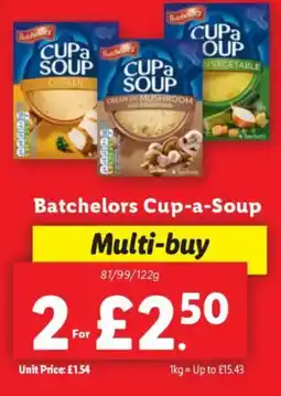 Lidl Batchelors Cup-a-Soup offer