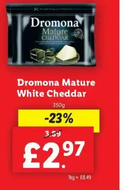 Lidl Dromona Mature White Cheddar offer