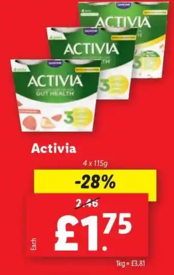 Lidl ACTIVIA offer