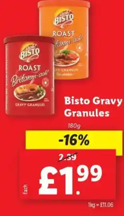 Lidl Bisto Gravy Granules offer