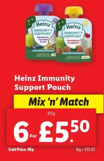Lidl Heinz Immunity Support Pouch offer