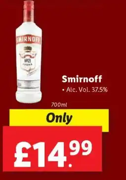 Lidl Smirnoff offer