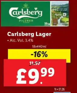 Lidl Carlsberg Lager offer