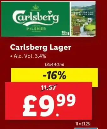 Lidl Carlsberg Lager offer