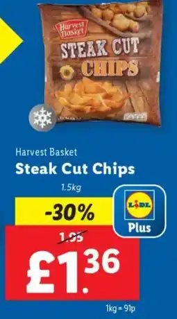 Lidl Harvest Basket Steak Cut Chips offer
