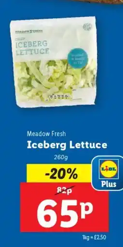 Lidl Meadow Fresh Iceberg Lettuce offer