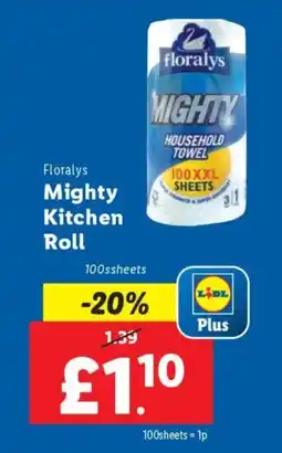 Lidl Floralys Mighty Kitchen Roll offer