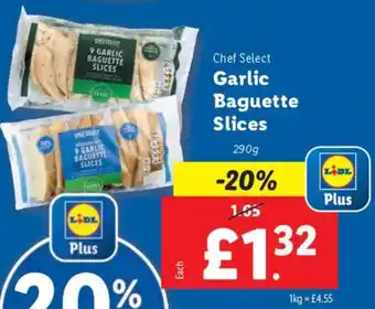 Lidl Chef Select Garlic Baguette Slices offer