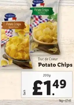 Lidl Due De Cour Potato Crisps offer