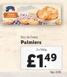 Lidl Duc de Coeur Palmiers offer