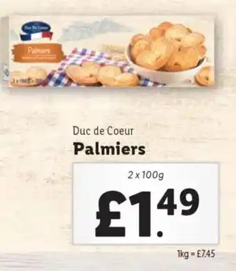 Lidl Duc de Coeur Palmiers offer