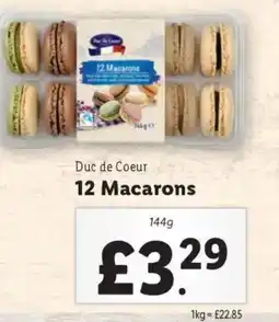 Lidl Duc de Coeur 12 Macarons offer