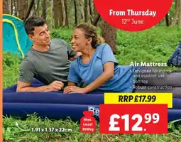 Lidl Air Mattress offer