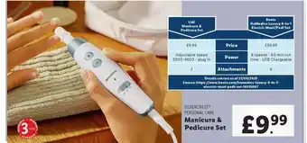 Lidl SILVERCREST® PERSONAL CARE Manicure & Pedicure Set offer